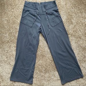 Lululemon Gray Wide Leg Flare Yoga Pants